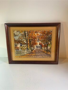 John Roger’s Vintage Fall Print Vintage Frame & Mat 12”x15.5”